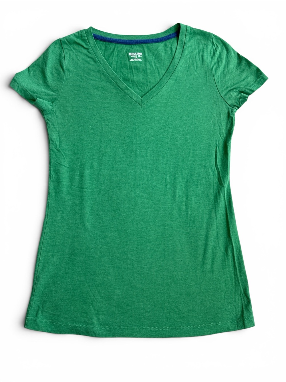 Mossimo Supply Co. Kelly Green V-Neck Short Sleeve Tee Size Small